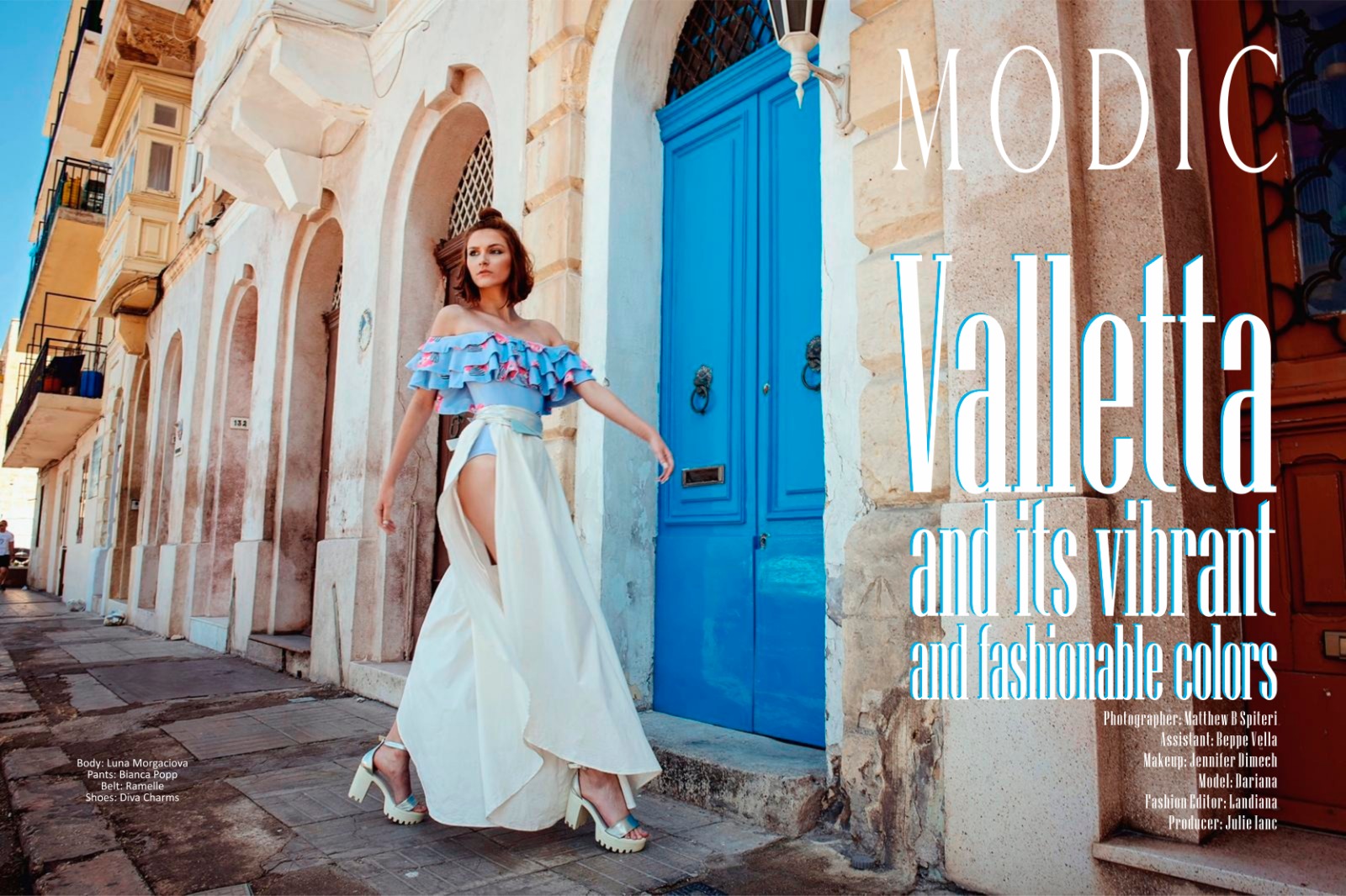 Modic Fashion Editorial: Valletta and its vibrant & fashionable colors